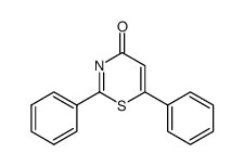 2,6-Diphenyl-4H-1,3-thiazin-4-on结构式