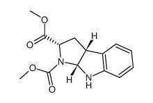 DIMETHYL L-(+)-TETRAHYDROPYRROLO(2,3-B)INDOLE-1,2-DICARBOXYLATE Structure