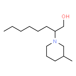 1-Piperidineethanol,bta-hexyl-3-methyl-(9CI)结构式