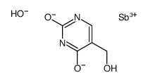 antimonyl-2,4-dihydroxy-5-hydroxymethylpyrimidine structure