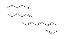 6-[4-(2-pyridin-2-ylethenyl)phenoxy]hexan-1-ol结构式