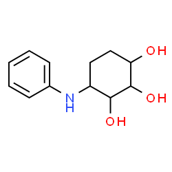 1,2,3-Cyclohexanetriol, 4-(phenylamino)- (9CI) structure