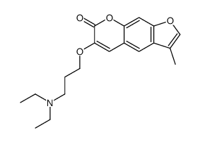 6-[3-(diethylamino)propoxy]-3-methylfuro[3,2-g]chromen-7-one结构式