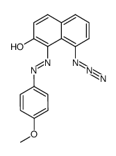 8-azido-2-hydroxy-1-[(4-methoxyphenyl)azo]naphthalene结构式