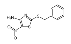 4-AMINO-2-BENZYLTHIO-5-NITROTHIAZOLE structure