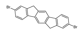 2,8-Dibromo-6,12-dihydroindeno[1,2-b)fluorene structure