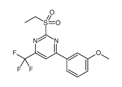 2-(乙基磺酰基)-4-(3-甲氧基苯基)-6-(三氟甲基)嘧啶图片