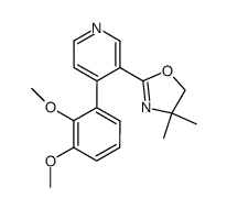 3-(4,4-Dimethyl-2-oxazolinyl)-4-(2,3-dimethoxyphenyl)pyridine结构式