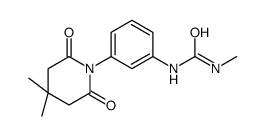 1-[3-(4,4-dimethyl-2,6-dioxopiperidin-1-yl)phenyl]-3-methylurea Structure