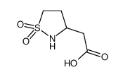 2-(1,1-dioxo-1,2-thiazolidin-3-yl)acetic acid结构式