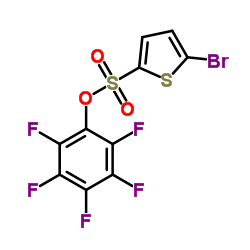 PENTAFLUOROPHENYL 5-BROMO-THIOPHENE-2-SULFONATE结构式