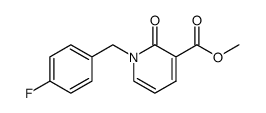 methyl 1-(4-fluorobenzyl)-2-oxo-1,2-dihydropyridine-3-carboxylate结构式