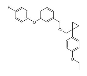 1-ethoxy-4-[1-[[3-(4-fluorophenoxy)phenyl]methoxymethyl]cyclopropyl]benzene Structure