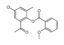 (2-acetyl-4-chloro-6-methylphenyl) 2-methoxybenzoate Structure