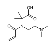 2-[2-(dimethylamino)ethyl-prop-2-enoylamino]-2-methylpropanoic acid结构式