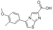 3-(4-methoxy-3-methylphenyl)imidazo[2,1-b]thiazole-6-carboxylic acid结构式