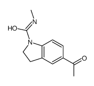 5-acetyl-N-methyl-2,3-dihydroindole-1-carboxamide Structure