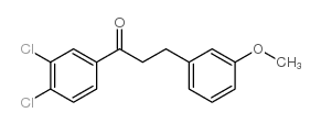 3',4'-DICHLORO-3-(3-METHOXYPHENYL)PROPIOPHENONE结构式