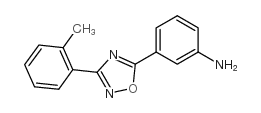 3-[3-(2-methylphenyl)-1,2,4-oxadiazol-5-yl]aniline structure