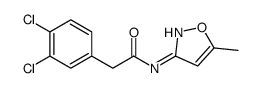 2-(3,4-Dichlorophenyl)-N-(5-methyl-1,2-oxazol-3-yl)acetamide Structure