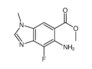 Methyl 5-amino-4-fluoro-1-methyl-1H-benzo[d]imidazole-6-carboxylate picture