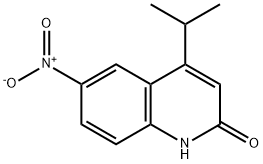 4-异丙基-6-硝基喹啉-2(1H)-酮结构式