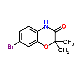 7-Bromo-2,2-dimethyl-2H-1,4-benzoxazin-3(4H)-one结构式