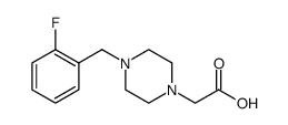 1-Piperazineacetic acid, 4-[(2-fluorophenyl)methyl]结构式