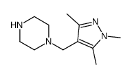 1-[(1,3,5-trimethylpyrazol-4-yl)methyl]piperazine structure