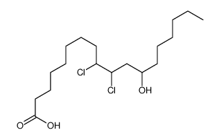 9,10-dichloro-12-hydroxyoctadecanoic acid structure