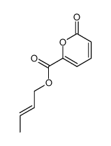 (E)-but-2-en-1-yl 2-oxo-2H-pyran-6-carboxylate Structure