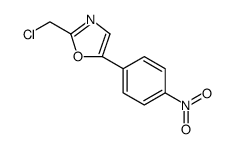 Oxazole, 2-(chloromethyl)-5-(4-nitrophenyl) Structure