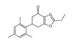 6-mesityl-2-ethyl-6,7-dihydro-1,3-bebzoxazol-4(5H)-one结构式