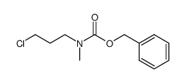 phenylmethyl N-(3-chloropropyl)-N-methylcarbamate结构式