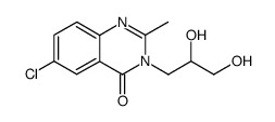 6-chloro-3-(2,3-dihydroxy-propyl)-2-methyl-3H-quinazolin-4-one Structure