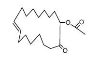 trans-1-Acetoxy-cycloheptadecen-(9)-on-(2) Structure