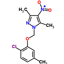 1-(2-CHLORO-5-METHYL-PHENOXYMETHYL)-3,5-DIMETHYL-4-NITRO-1H-PYRAZOLE Structure