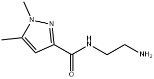 N-(2-氨基乙基)-1,5-二甲基-1H-吡唑-3-甲酰胺结构式