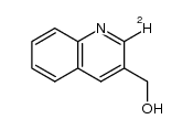 2-deuterio-3-(hydroxymethyl)quinoline结构式