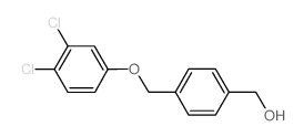 {4-[(3,4-二氯苯氧基)甲基]苯基}甲醇结构式