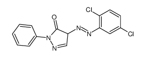 4-[(2,5-dichlorophenyl)diazenyl]-2-phenyl-4H-pyrazol-3-one结构式