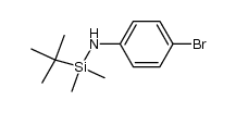 N-(4-bromophenyl)-1-tert-butyl-1,1-dimethylsilanamine结构式