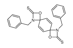 1,8-dibenzyl-3,10-dioxa-1,8-diazadispiro[3.2.37.24]dodeca-5,11-diene-2,9-dithione结构式