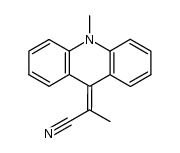 9-(1-cyanoethylidene)-N-methylacridine Structure