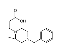 3-[(2S)-4-Benzyl-2-methyl-1-piperazinyl]propanoic acid结构式