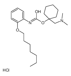 [1-[(dimethylamino)methyl]cyclohexyl] N-(2-heptoxyphenyl)carbamate,hydrochloride Structure