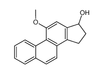 16,17-dihydro-17-hydroxy-11-methoxy-15H-cyclopenta(a)phenanthrene Structure