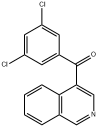 (3,5-二氯苯基)(异喹啉-4-基)甲酮结构式