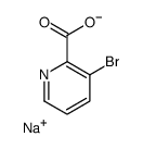 sodium,3-bromopyridine-2-carboxylate Structure