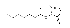 (S)-N-(oct-2-yloxy)-4-methylthiazole-2(3H)-thione结构式